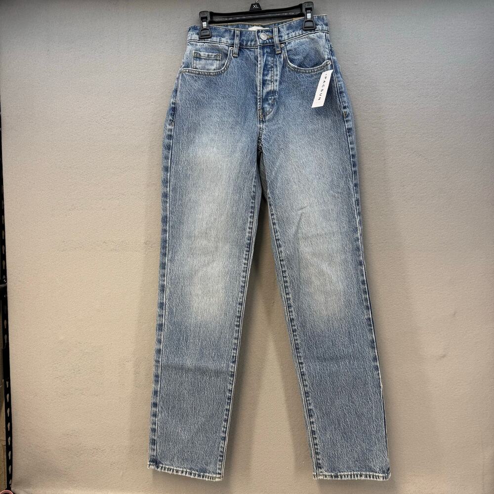 PacSun Jeans Women's 23 (0) Stretch Dad Jean Button Fly High Rise Preppy NWT